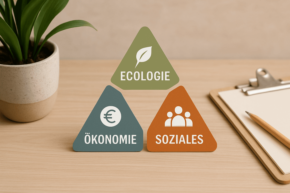 Dreieck der Nachhaltigkeit: Die 3 Säulen einfach erklärt
